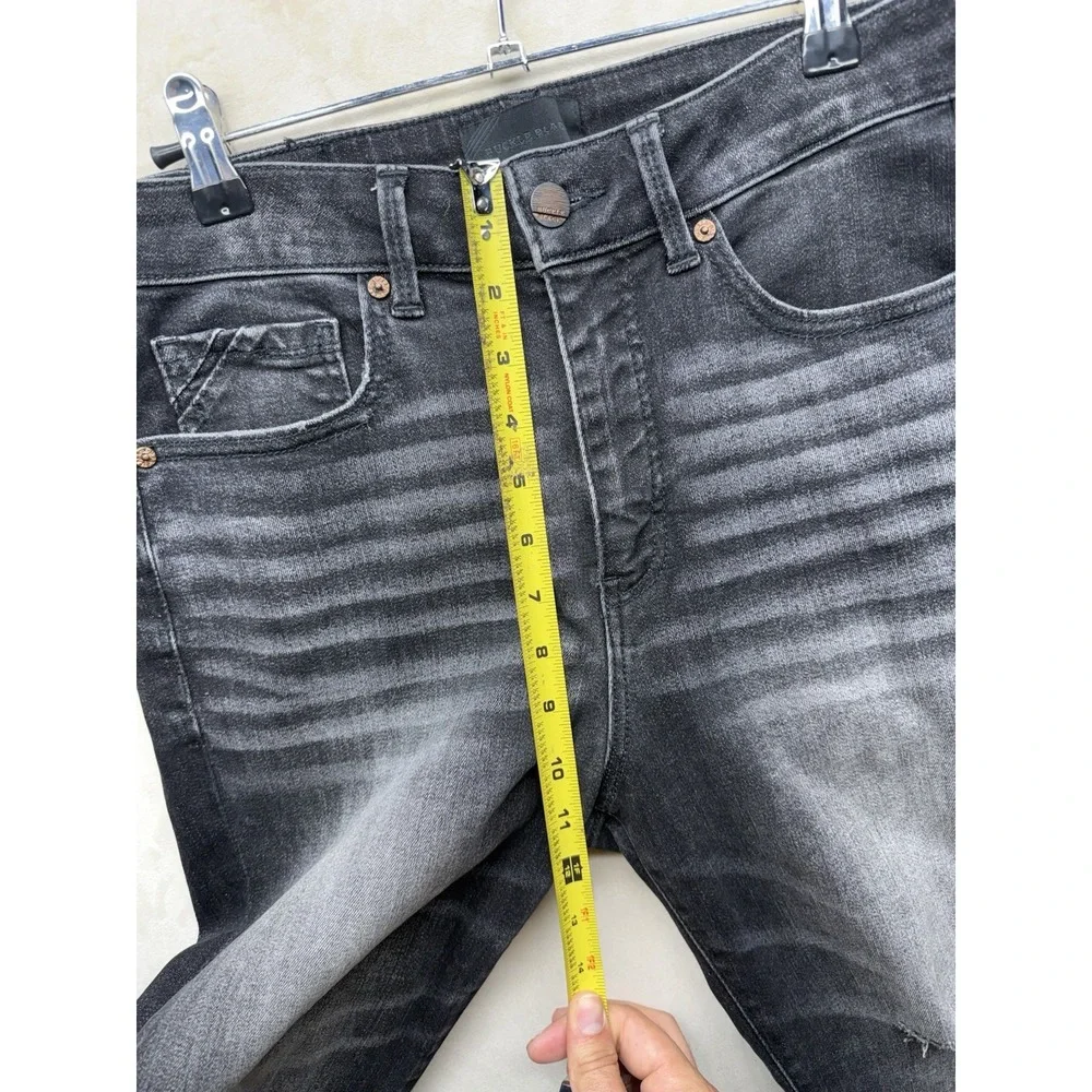 Buckle Black Fit No 35 Bootcut Jeans Women 29x30 Black Denim Grunge Stretch Punk